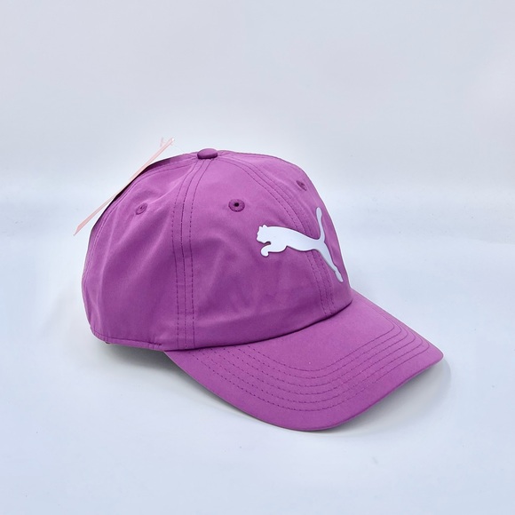 NEW Puma Gates Cat Logo Wild Berry StrapBack Athletic Cap Hat Women’s OSFM - Picture 1 of 11